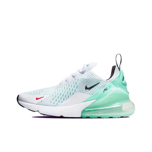 Nike Air Max 270 Low Топ Марафон Беговые кроссовки Мужской Белый мятно-зеленый