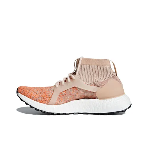 Adidas Slip-resistant и дышащий MID топ беговые кроссовки женские бежево-оранжевый