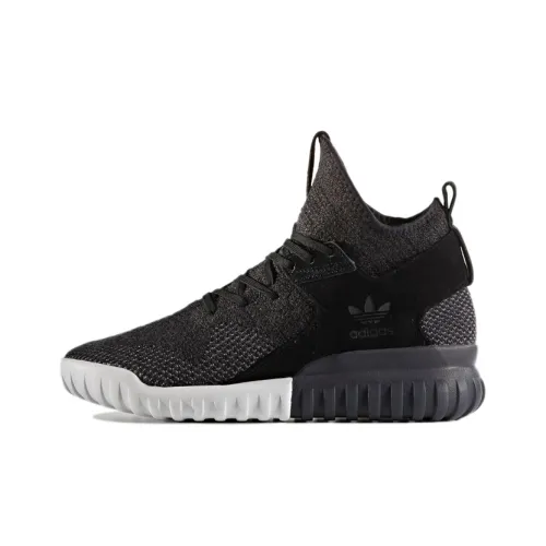 Adidas Originals Tubular X PRIMEKNIT Устойчивый к истиранию MID Топ Повседневная обувь Мужская Угольно-черная