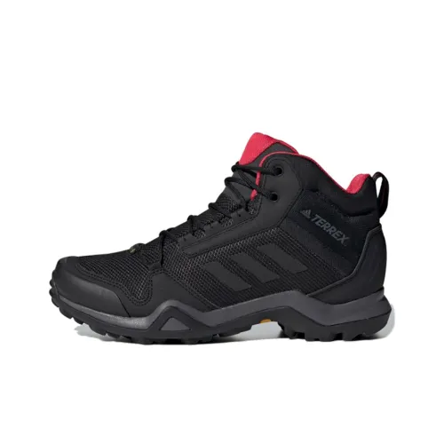 adidas Terrex AX3 GTX MID Gore Te Дышащий MID Топ Альпинизм Походная обувь Женские Черный Красный