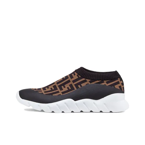 FENDI FF Low Топ Спортивная Повседневная Обувь Мужская Черная