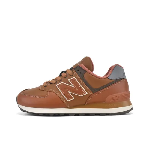 New Balance NB 574 Low Топ Повседневные Беговые Кроссовки Унисекс Каштановый Коричневый