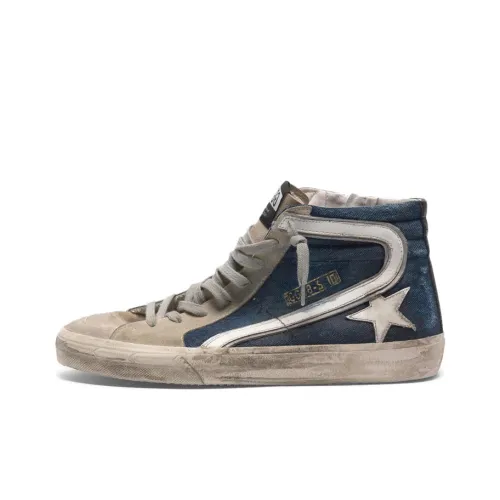 Golden Goose Slide Стильные Скейтбординги Мужской Синий Хаки Воздействие Позиционирование Стиль