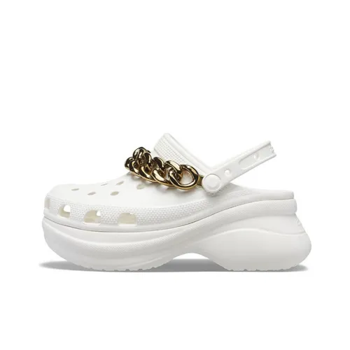 Crocs Classic Clog Спортивные сандалии Женские Белые Золотые