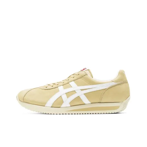 Onitsuka Tiger Moal 77 NM Устойчивый к истиранию Низкий Топ Casual Унисекс Имбирно-желтый