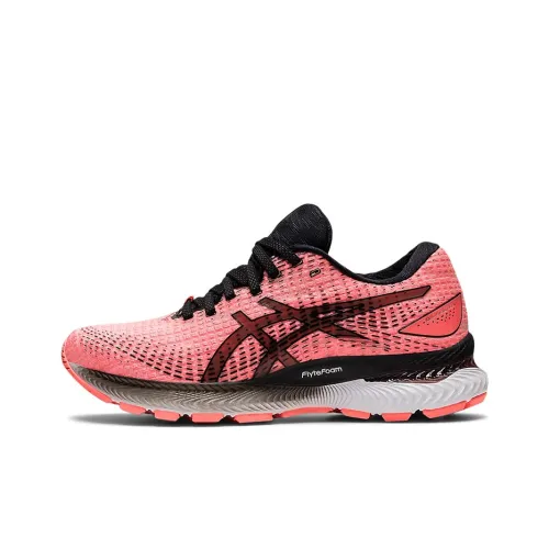 Asics Гель SAIUN Low Топ Повседневные Беговые Кроссовки Женские Неоново-розовый Черный