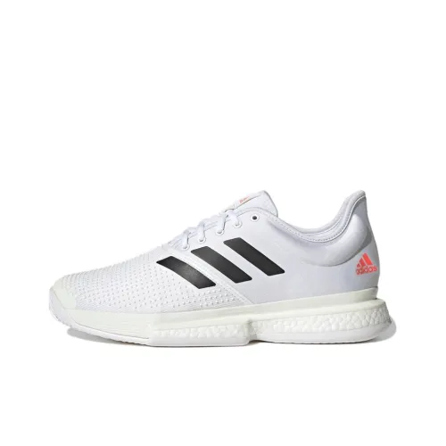 Adidas Solecourt Slip-on Устойчивый и Дышащий Низкий Топ Теннисные Кроссовки Мужские Белый Черный