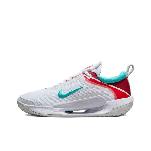 Nike Court Zoom NXT Амортизаторы Шок Устойчивость к Износу Низкий Топ Кроссовки для Тениса Женские Белые Синие