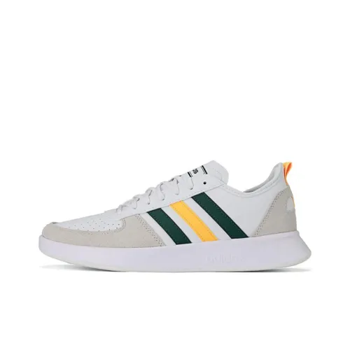 Adidas Court80s Low Топ Теннисные Кроссовки Мужские Белый Желтый Зеленый
