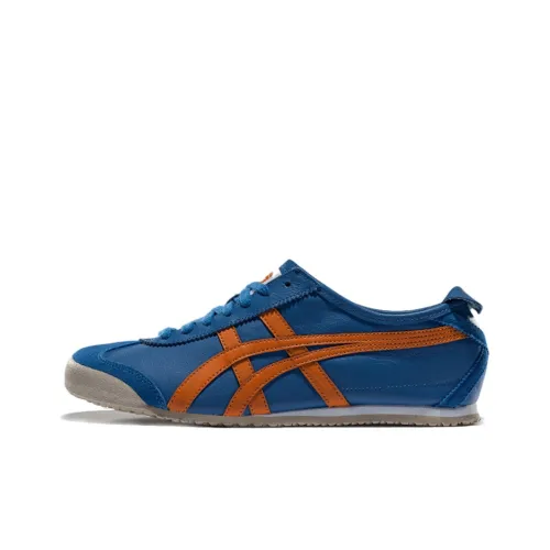 Onitsuka Tiger MEXICO 66 Легкий Низкий Топ Повседневная Обувь Унисекс Синий Оранжевый