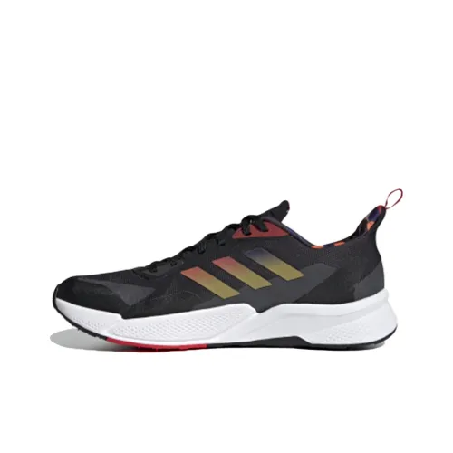 Adidas X9000l2 Slip Устойчивый к истиранию Низкий Топ Повседневные Беговые кроссовки Унисекс Черный Серый Красный