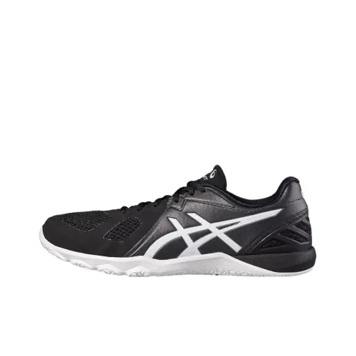 ASICS Conviction X 1 Устойчивый к истиранию Дышащий Низкий Топ Беговые кроссовки Мужские Черный Белый