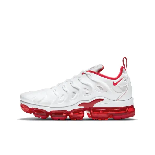 Nike Vapormax Plus Low Топ Беговые кроссовки Мужские Белый Красный