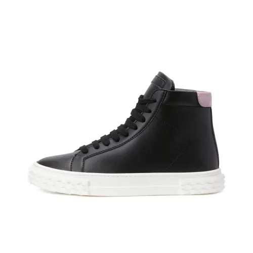 Giuseppe Zanotti GZ Ecoblabber Высокие Кроссовки для скейтбординга Женские Черные