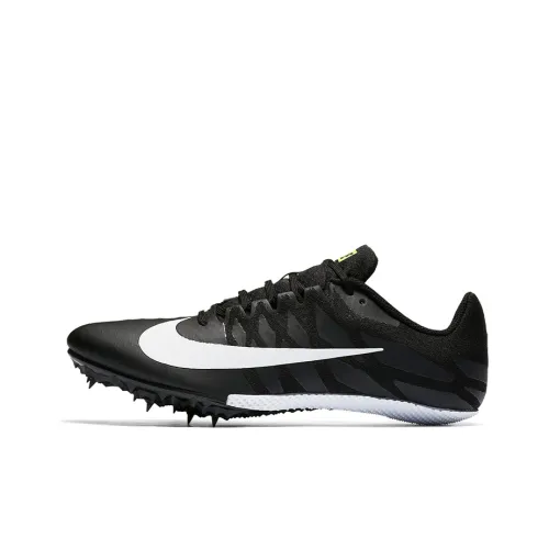 Nike Zoom Rival S9 Slip-Resistant Покрытие Поддержка Легкий Низкий Топ Беговые кроссовки Унисекс Черный Белый