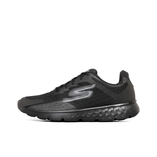 Skechers Go Run 400 Low Топ Беговые кроссовки Мужской Чисто черный