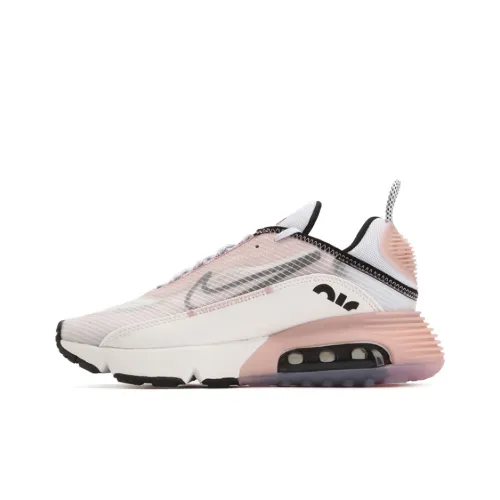 Nike Air Max 2090 Low Топ Повседневные Беговые Кроссовки Женские Розовые Белые