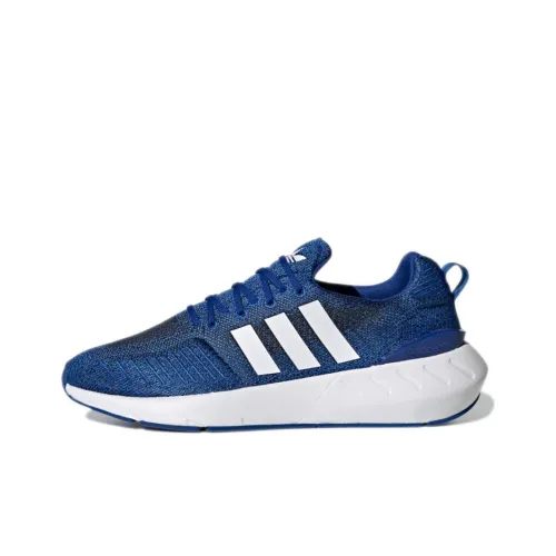 Adidas Originals Swift Run 22 Slip-resistant Abrasion-resistant Low Top Training Running Shoes Unisex Blue White Adidas Originals Swift Run 22 Противоскользящий Устойчивый к истиранию Низкий Топ Тренировочные Беговые Кроссовки Унисекс Синий Белый