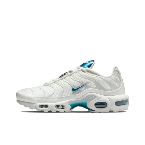 Nike Air Max Plus Low Топ Повседневные Беговые Кроссовки Женские Белые Синие Винтажные И Универсальные