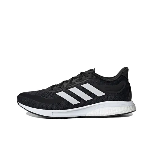 Adidas Supernova Slip-resistant Abrasion-resistant Breathable Low-top Casual Running Shoes Men's Black White