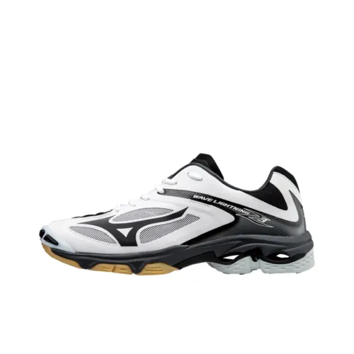 Mizuno Wave Lightning Z3 Slip-Resistant Abrasion-Resistant Breathable Low-Top Running Shoes Unisex Black White Мицубо Wave Lightning Z3 Противоскользящий Устойчивый к Износу Дышащие Низкие Кроссовки для Бега Унисекс Черный Белый