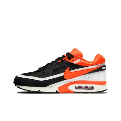 Nike Air Max BW Low Топ Air Cushion Marathon Беговые кроссовки Мужские Черный Оранжевый