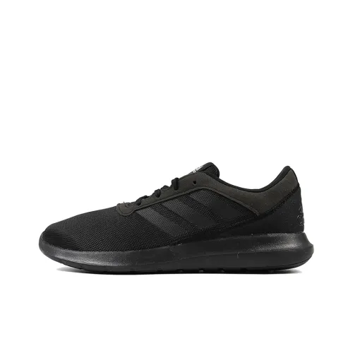 Adidas Coreracer Износостойкий и Легкий Низкий Топ Беговые кроссовки Мужские Черные