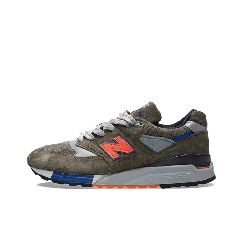New Balance NB 998 Low Топ Беговые кроссовки Унисекс Серый Коричневый