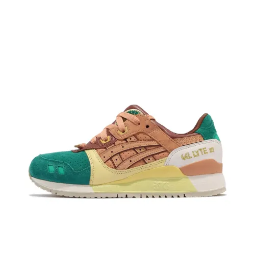 24 Kilates x Asics Gel Lyte 3 Low Топ Беговые кроссовки Унисекс Коричнево-зеленый