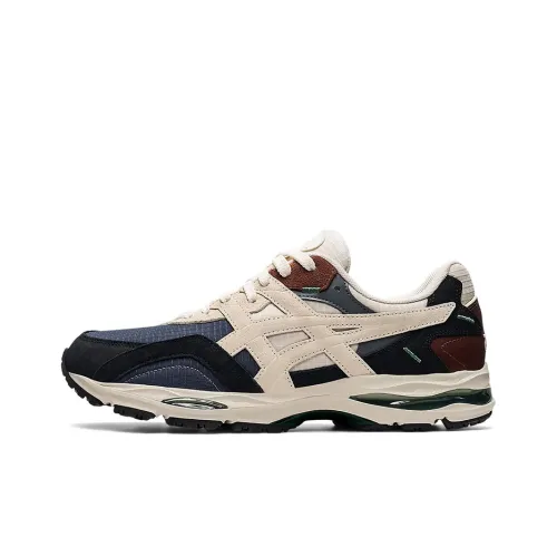 Asics Gel MC Plus Low Top Повседневные Беговые Кроссовки Унисекс Серый Синий Коричневый