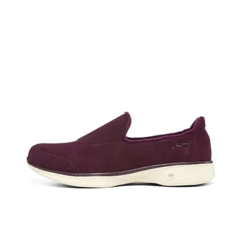 Skechers Go Walk 4 Low Топ Повседневная обувь Женская Бордовый