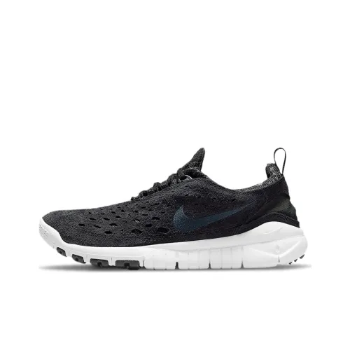 Nike Free RN Trail Low Топ Беговые кроссовки Мужской Черный белый