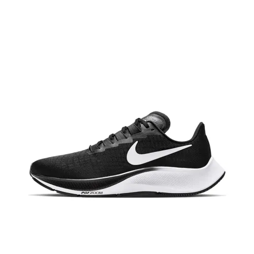 Nike Pegasus 37 Low Топ Беговые кроссовки Мужской Черный белый