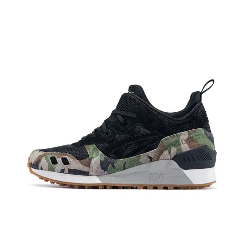 Asics Gel Lyte MT Устойчивый к истиранию Низкий Топ Марафон Беговые кроссовки Мужские Черный Зеленый