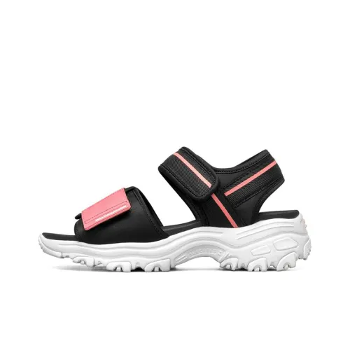 Skechers D'LITES 1,0 Beach Sandals Женские Black Pink