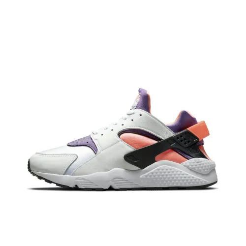 Nike Huarache Bright Mango Low Top Беговые кроссовки Мужские Белый Фиолетовый Оранжевый