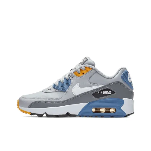 Nike Air Max 90 Low Топ Беговые кроссовки Женские Серый Синий