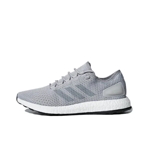 Adidas Pureboost Slip-Resistant и Breathable Низкие Беговые Кроссовки Унисекс Серые