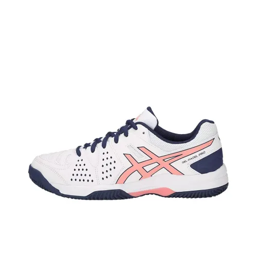 ASICS Гель PADEL Pro 3 Устойчивый к истиранию Низкий Топ Беговые кроссовки Женские Белый Синий