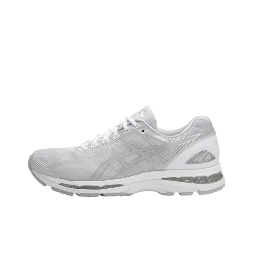 Asics Gel Nimbus 19 Low Топ Беговые кроссовки Мужские Серый Серебряный