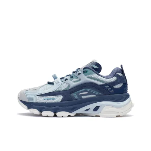 Подкладка Ling Yue Slip-resistant Abrasion-resistant Lightweight Low-Top Беговые кроссовки Мужские Синий Белый