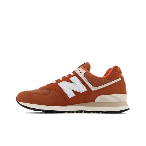 New Balance NB 574 Low Топ Повседневные Беговые Кроссовки Мужские Оранжевые