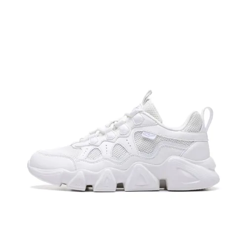 Erke Shock Absorbers Slip-Resistant Abrasion-Resistant Low-Top Running Shoes Men's Pearl White Эрке Шок Абсорберы Противоскользящие Устойчивые к Износу Низкие Кроссовки для Бега Мужские Жемчужно-Белые