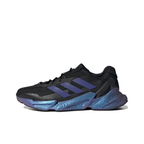 Adidas X9000l4 Износостойкие противоскользящие и дышащие низкие беговые кроссовки унисекс черно-синие