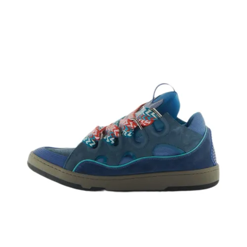 Lanvin Curb Low Топ Стильные Скейтбординги Мужской Синий