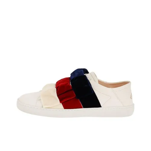 GUCCI Низкий Топ Стильный Скейтбординг Женские Белые