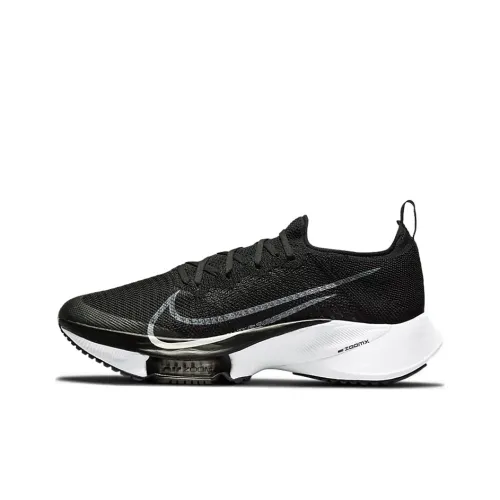 Nike Air Zoom Tempo Next% Амортизация и Дышащий Низкий Топ Тренировочные Беговые Кроссовки Мужские Черно-белые