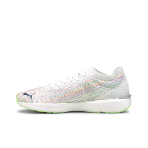 PUMA Liberate Nitro Шокаблоки Противоскользящие Устойчивые к истиранию Низкий топ Беговые кроссовки Мужские Бежевый Серый Зеленый