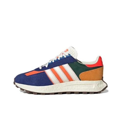 Adidas Originals Retropy E5 Устойчивые к истиранию низкие беговые кроссовки унисекс синие и оранжевые