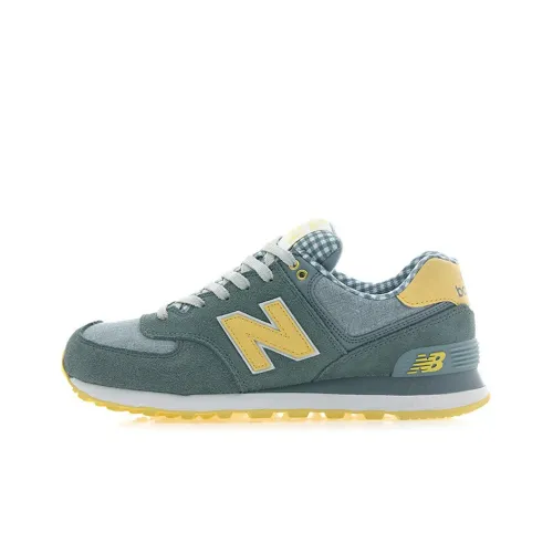 New Balance NB 574 Low Топ Марафон Беговые кроссовки Мужской Циан